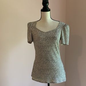 Express spotted stretch top
